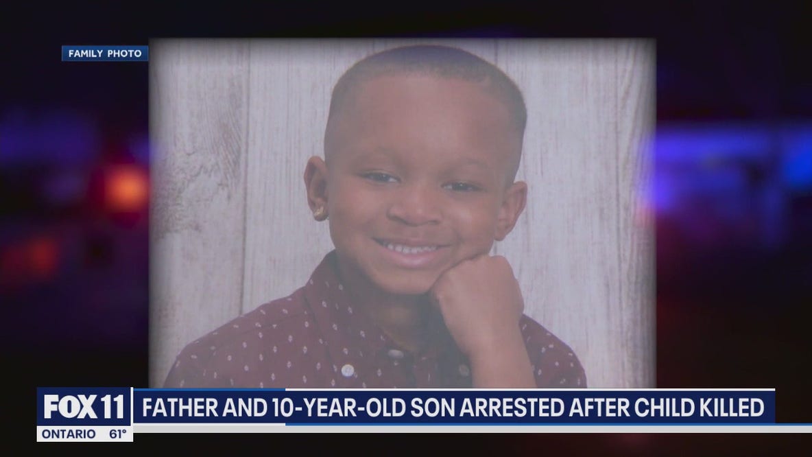 California father, 10-year-old son arrested after child killed